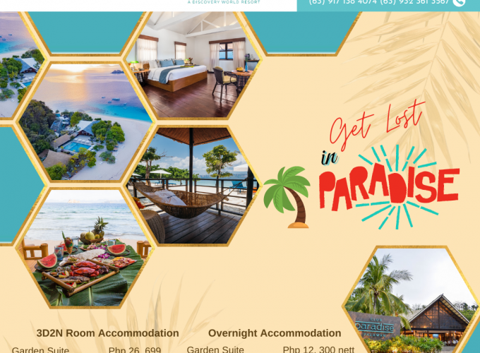 3D2N Coron Package (Club Paradise-Oceanview Suite)